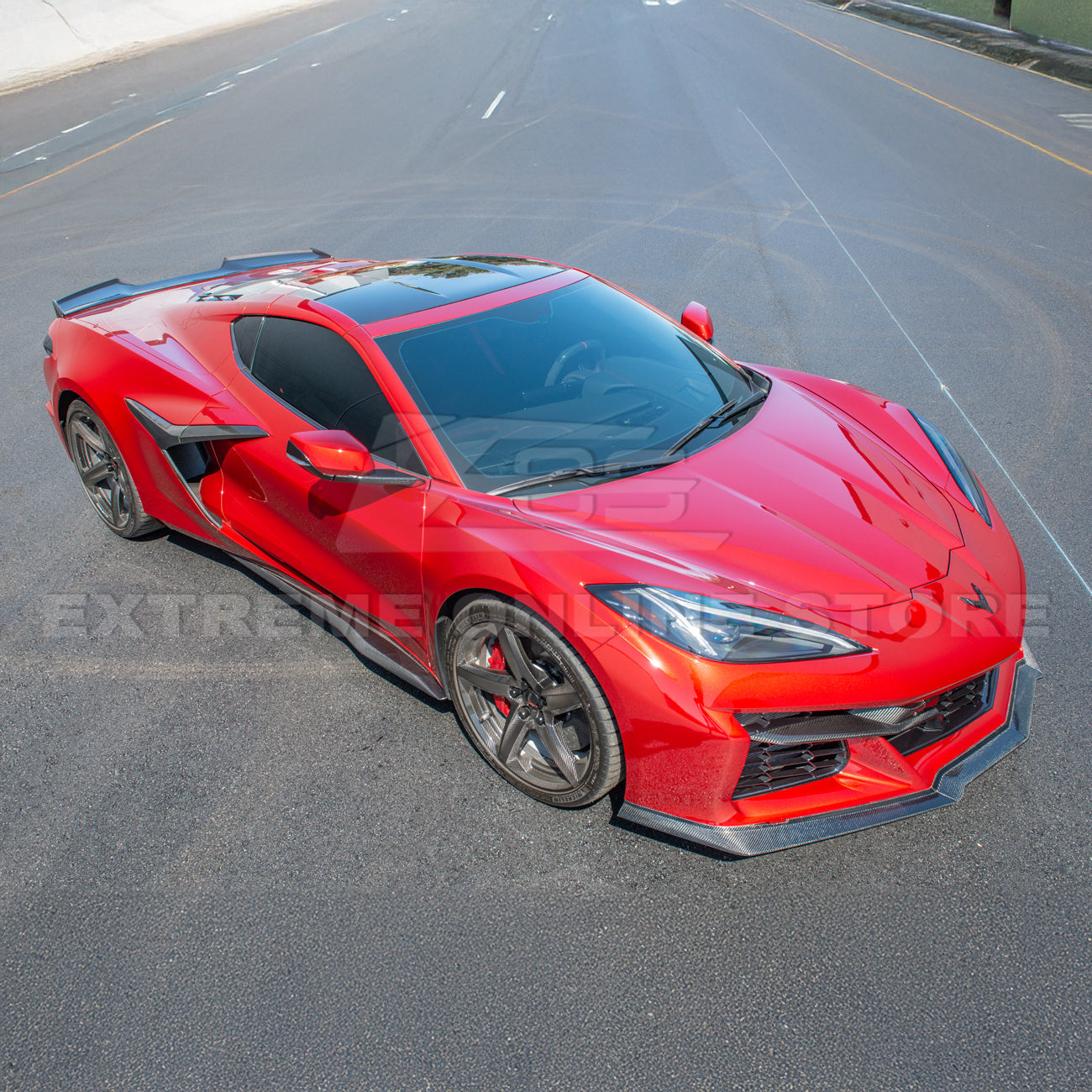 Chevrolet Corvette C8 Z06 / E-Ray DRY CARBON FIBER Side Skirts