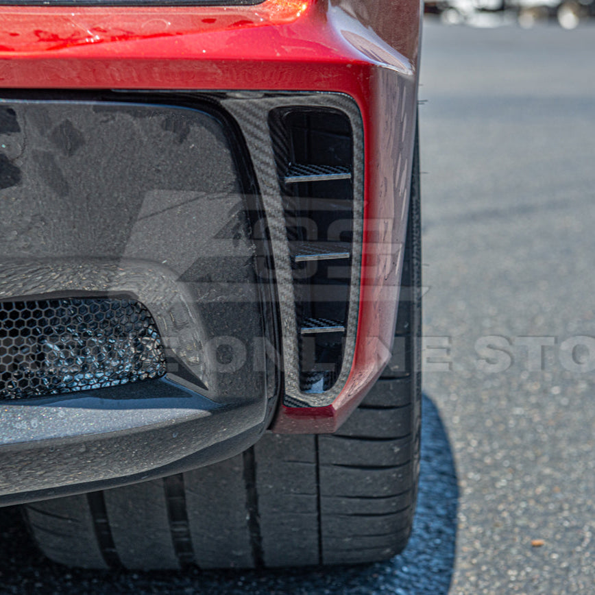 Chevrolet Corvette C8 Z06 DRY CARBON FIBER Rear Side Vent Cover