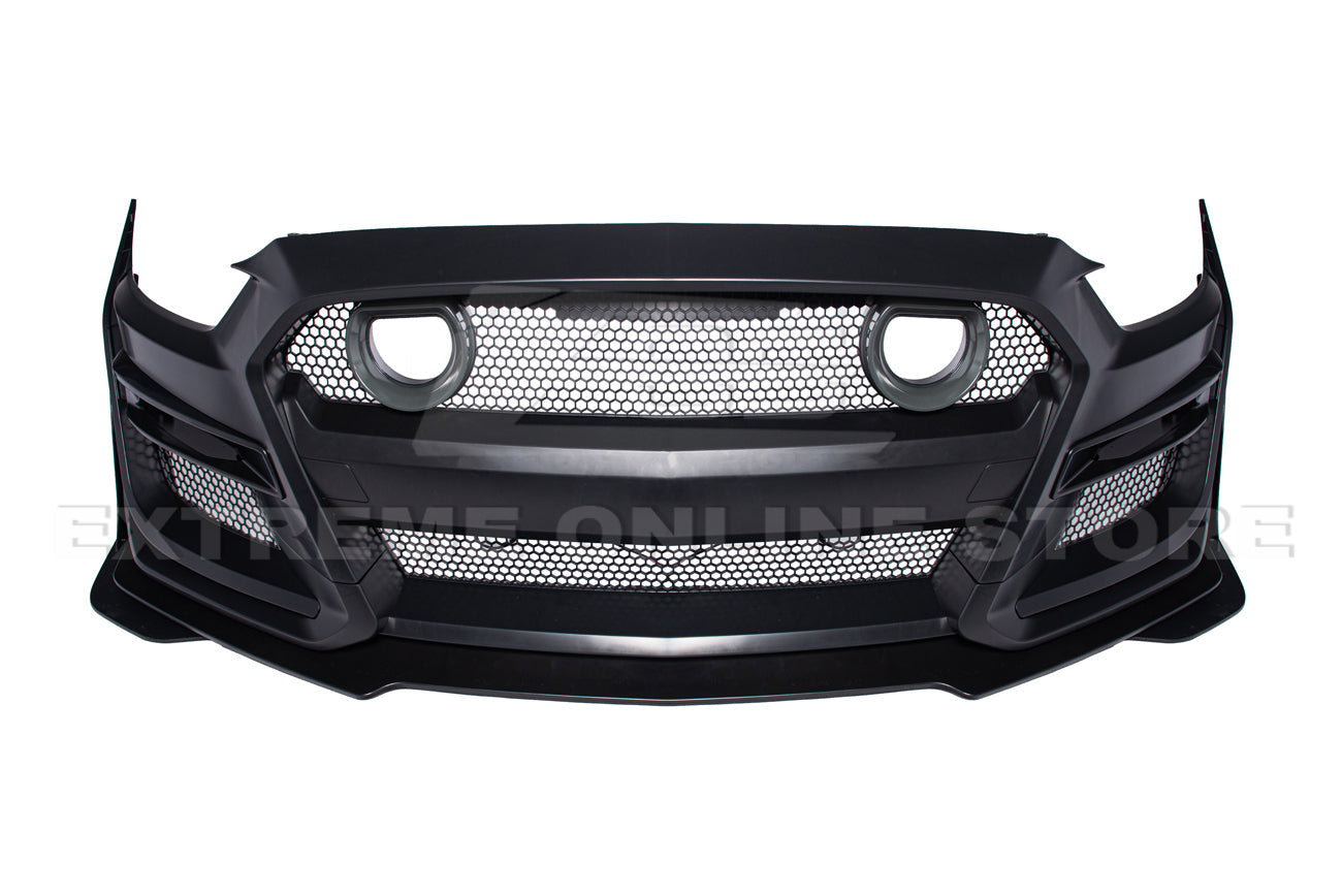 2015-17 Ford Mustang GT500 Conversion Front Bumper Kit (W/LED Grille)