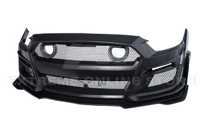 2015-17 Ford Mustang GT500 Conversion Front Bumper Kit (W/LED Grille)