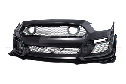2015-17 Ford Mustang GT500 Conversion Front Bumper Kit (W/LED Grille)