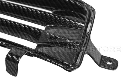 2016-19 Cadillac ATS-V Dry Carbon Fiber Front Grille Accent Bezel Insert