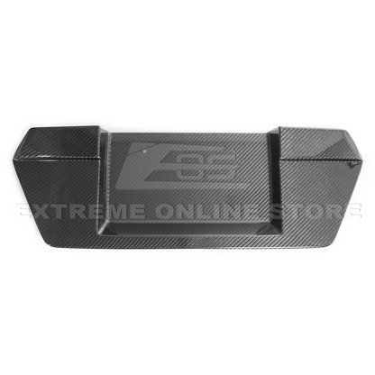 Corvette C8 DRY CARBON FIBER License Plate Backing