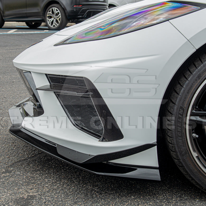 Corvette C8 Stingray DRY CARBON FIBER Front Splitter [Z06 / Z07 Conversion Package]