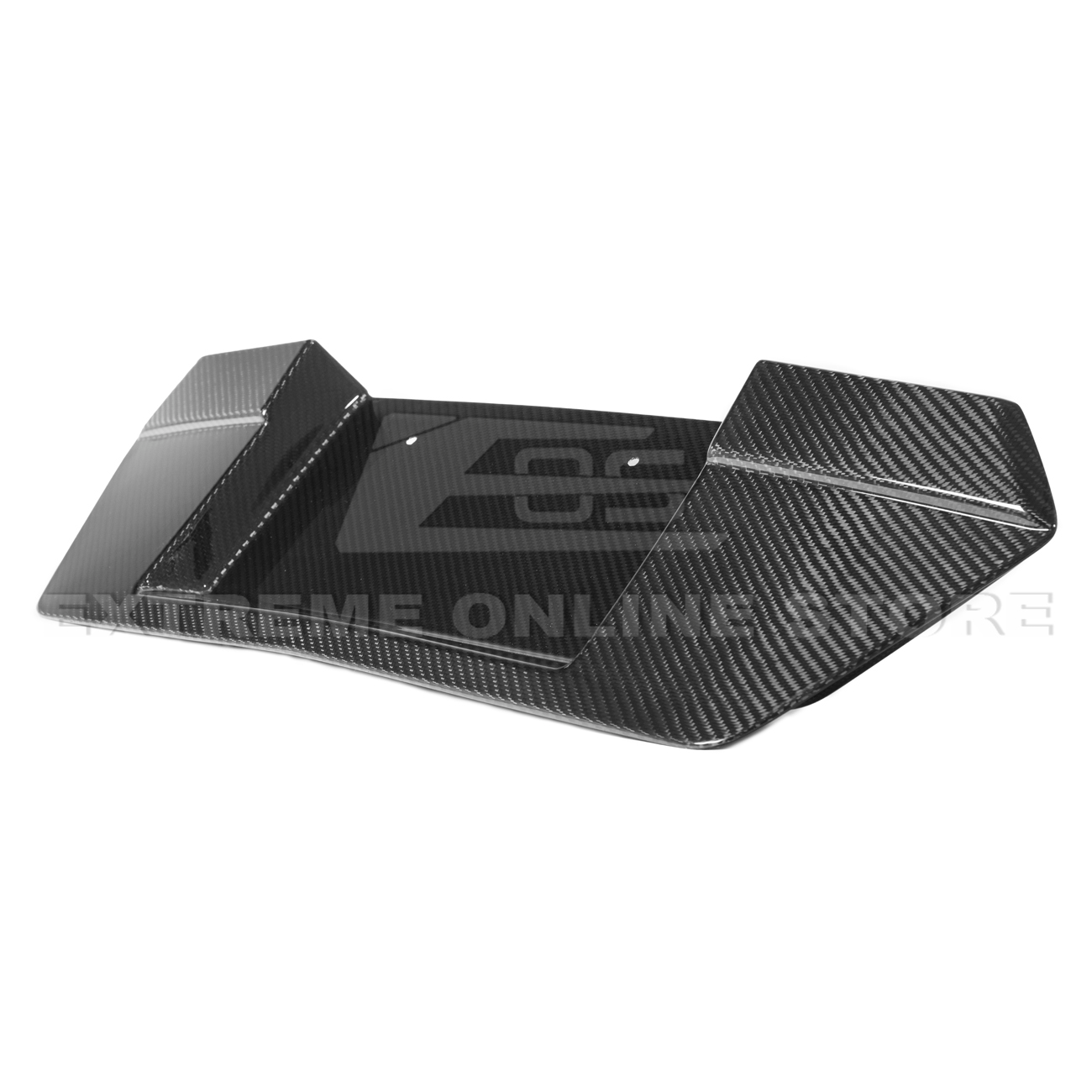 Corvette C8 DRY CARBON FIBER License Plate Backing