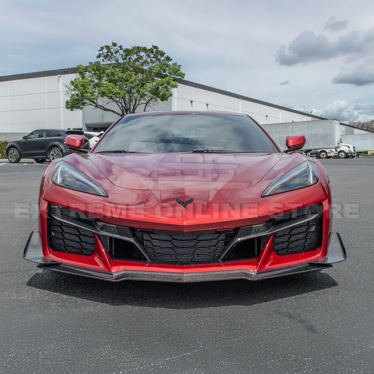 Chevrolet Corvette C8 Z06 DRY CARBON FIBER Front Grille Insert