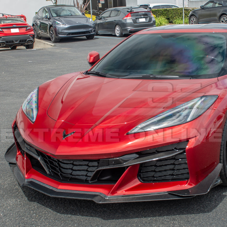 Chevrolet Corvette C8 Z06 DRY CARBON FIBER Front Grille Insert