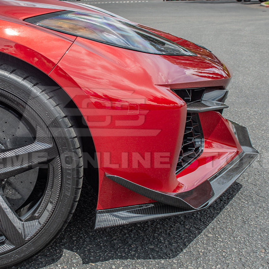 Chevrolet Corvette C8 Z06 DRY CARBON FIBER Front Grille Insert