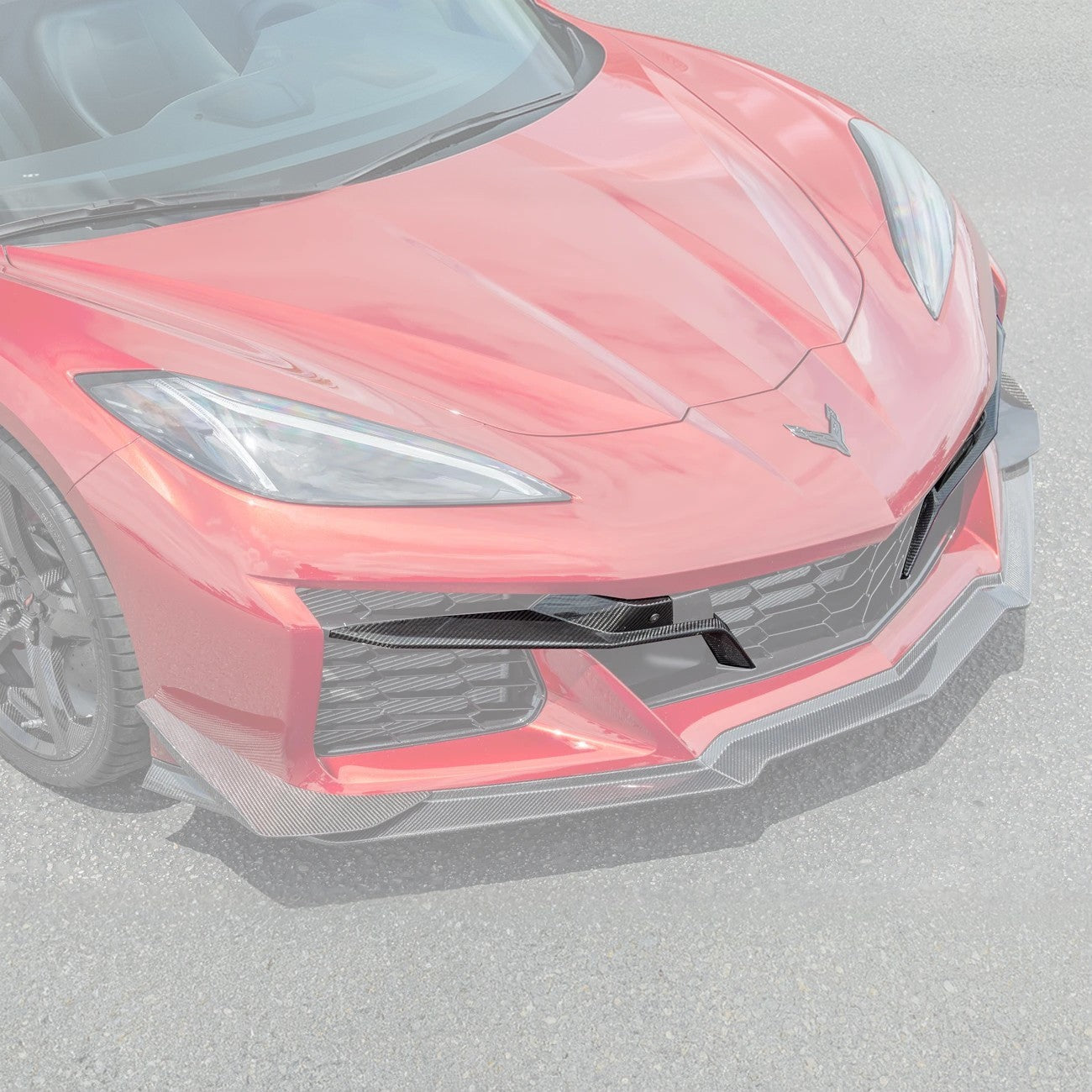 Chevrolet Corvette C8 Z06 DRY CARBON FIBER Front Grille Insert