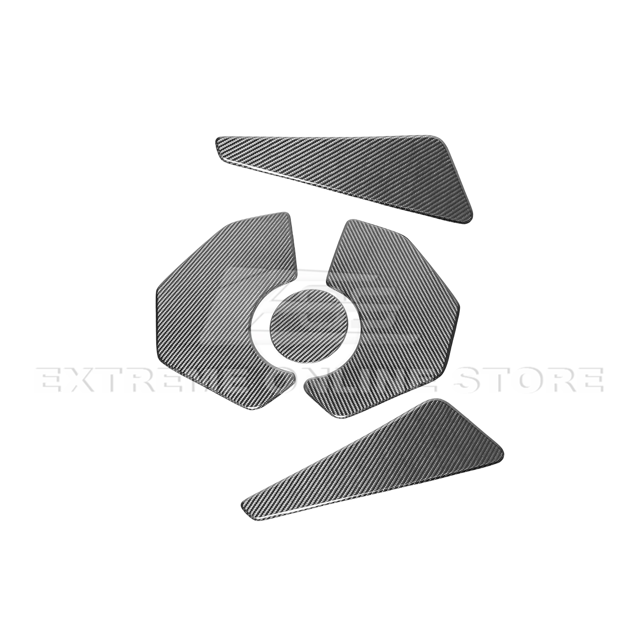 Corvette C8 Engine Bay DRY CARBON FIBER Panel Accent Covers