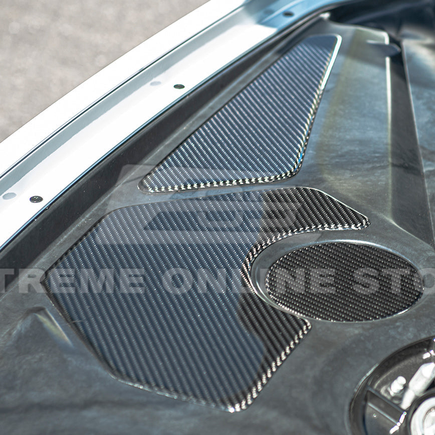 Corvette C8 Engine Bay DRY CARBON FIBER Panel Accent Covers