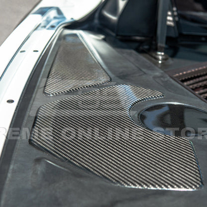 Corvette C8 Engine Bay DRY CARBON FIBER Panel Accent Covers