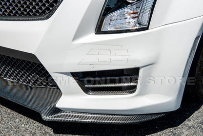 2016-19 Cadillac ATS-V Dry Carbon Fiber Front Grille Accent Bezel Insert