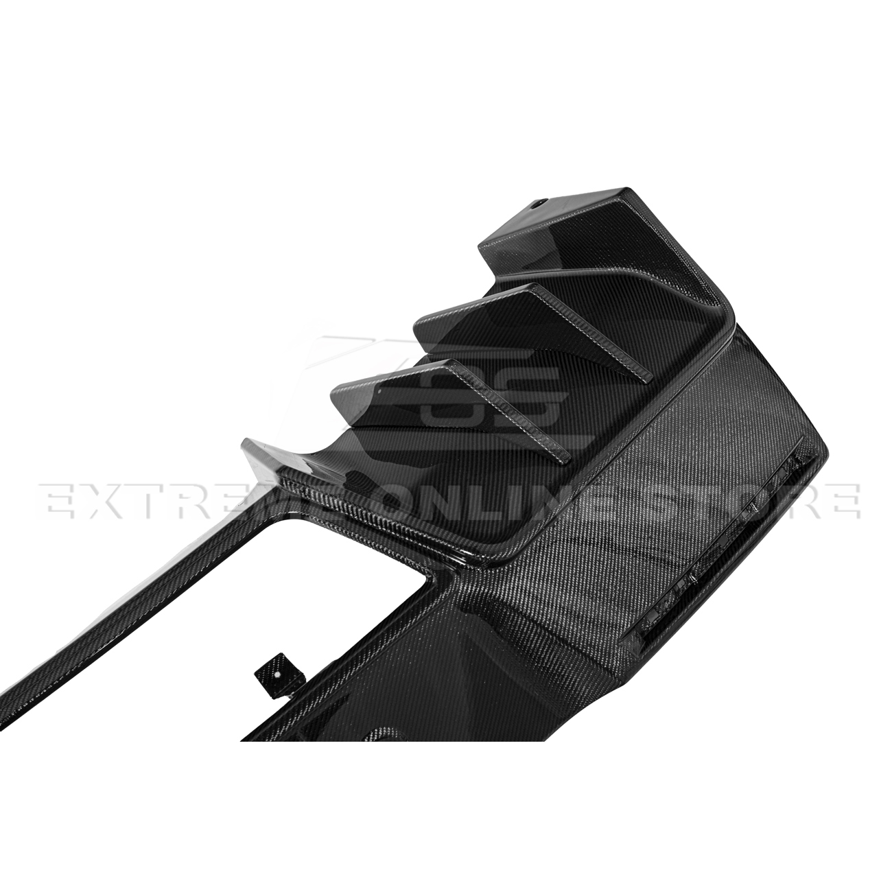 Corvette C7 Factory DRY CARBON FIBER Finned Rear Diffuser