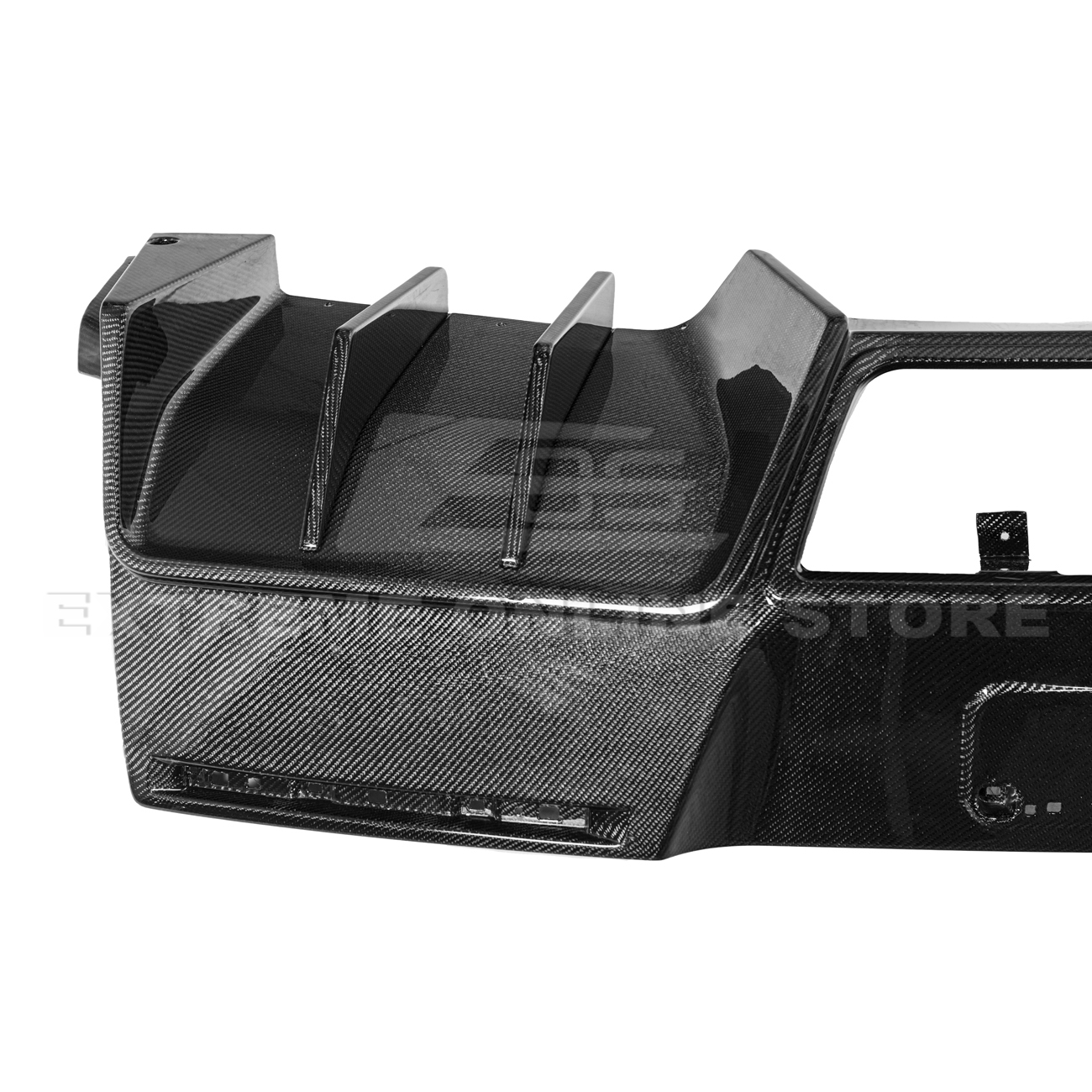 Corvette C7 Factory DRY CARBON FIBER Finned Rear Diffuser
