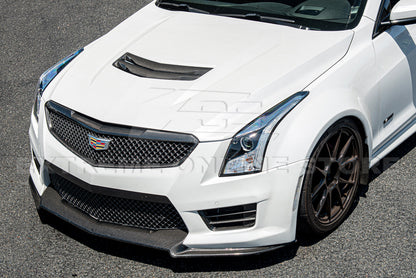2016-19 Cadillac ATS-V Dry Carbon Fiber Front Grille Accent Bezel Insert