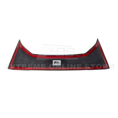 Corvette C8 DRY CARBON FIBER Upper Waterfall Speaker Cover