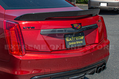 2016-19 Cadillac CTS-V DRY Carbon Fiber Rear Deck Lid Center Applique Trunk Insert