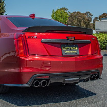 2016-19 Cadillac CTS-V DRY Carbon Fiber Rear Deck Lid Center Applique Trunk Insert
