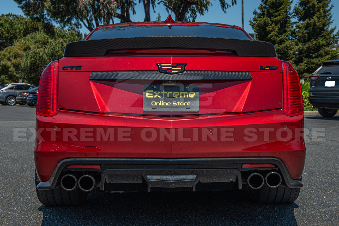 2016-19 Cadillac CTS-V DRY Carbon Fiber Rear Deck Lid Center Applique Trunk Insert