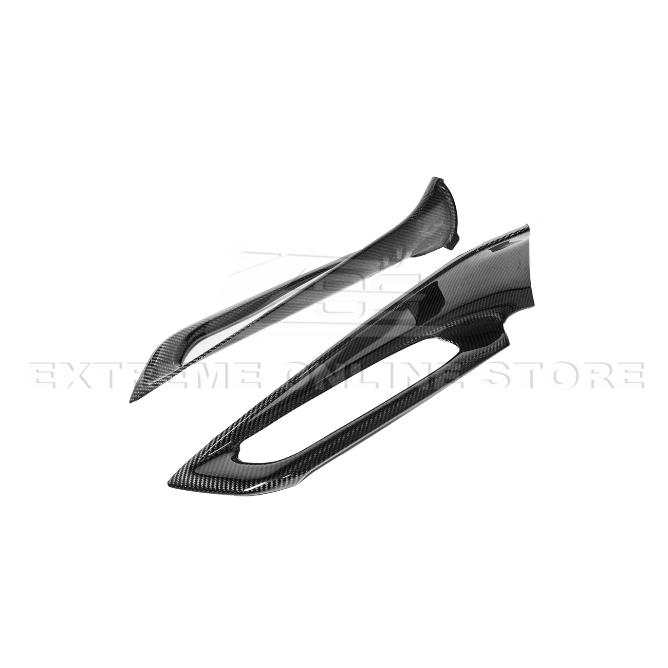 Corvette C8 DRY CARBON FIBER Window Switch Trim & Pillar Panel Cover