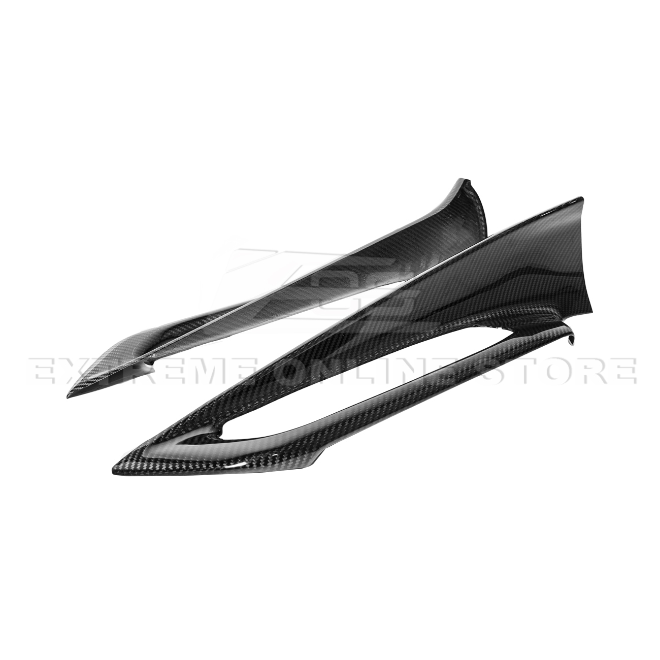 Corvette C8 DRY CARBON FIBER Window Switch Trim & Pillar Panel Cover