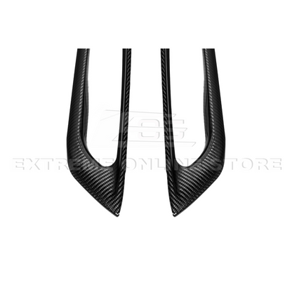 Corvette C8 DRY CARBON FIBER Window Switch Trim & Pillar Panel Cover