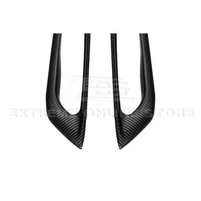 Corvette C8 DRY CARBON FIBER Window Switch Trim & Pillar Panel Cover