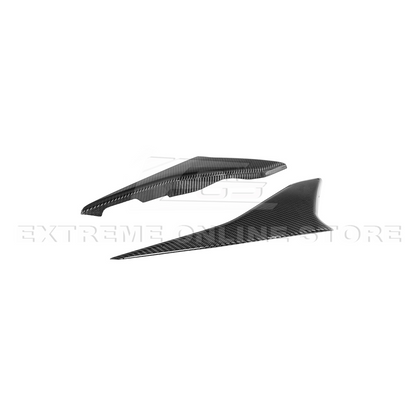Corvette C8 DRY CARBON FIBER Window Switch Trim & Pillar Panel Cover