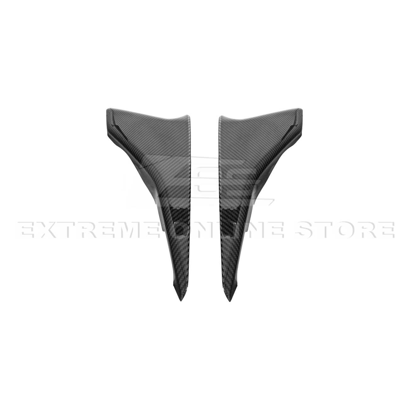 Corvette C8 DRY CARBON FIBER Window Switch Trim & Pillar Panel Cover