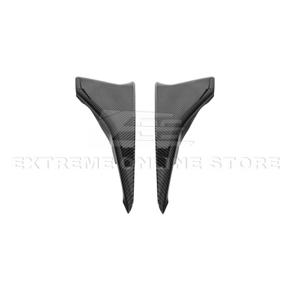 Corvette C8 DRY CARBON FIBER Window Switch Trim & Pillar Panel Cover