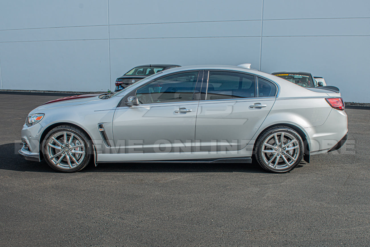 2013-15 Chevrolet SS Carbon Fiber Front Bumper Lip Splitter & Side Skirts