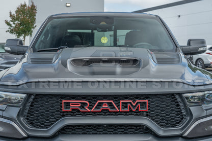 2019-Up Ram 1500 TRX Carbon Fiber Front Air Intake Hood Scoop