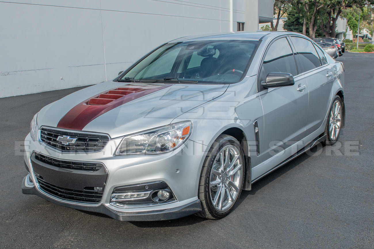 2013-15 Chevrolet SS Carbon Fiber Front Bumper Lip Splitter & Side Skirts