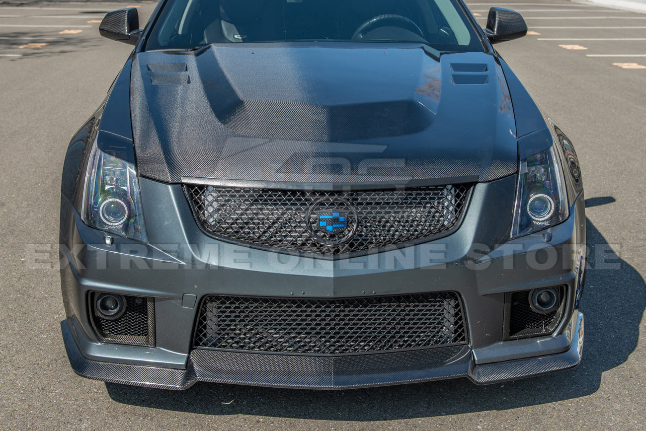 2009-15 Cadillac CTS-V Carbon Fiber Front Bumper Hood
