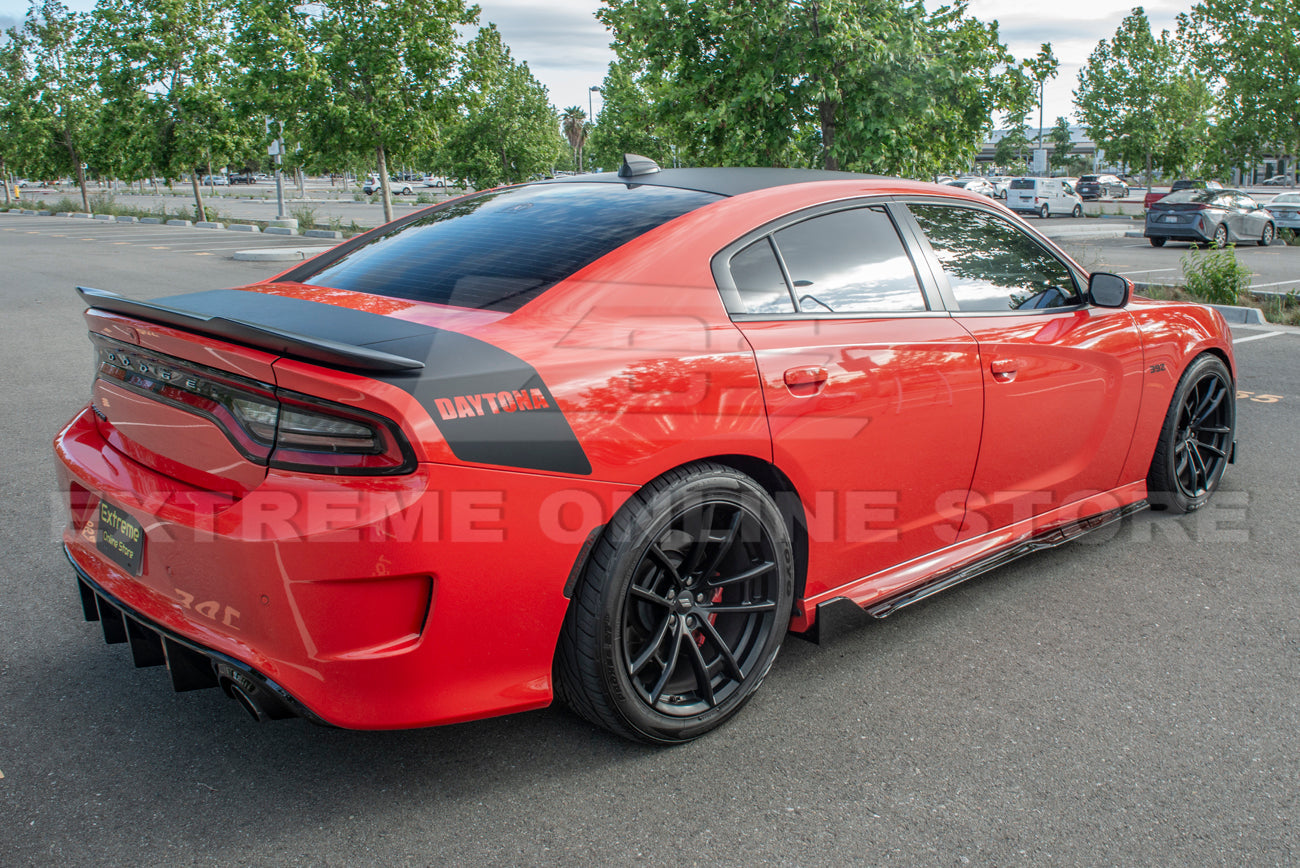 2015-Up Dodge Charger SRT Performance Front Splitter & Rocker Panel