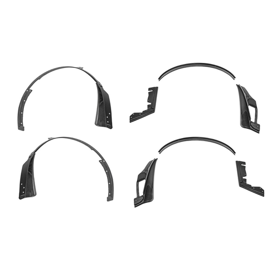 2024+ Ford Mustang DRY CARBON FIBER Fender Flares & Mud Flap