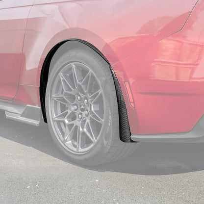 2024+ Ford Mustang DRY CARBON FIBER Fender Flares & Mud Flap