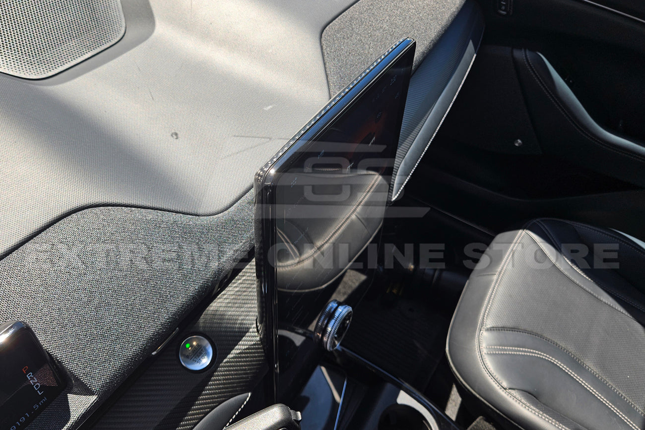 2021+ Ford Mustang Mach-E DRY CARBON FIBER Navigation Monitor Cover