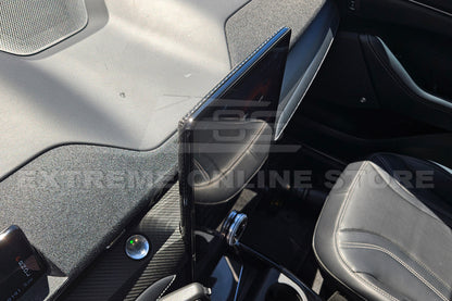 2021+ Ford Mustang Mach-E DRY CARBON FIBER Navigation Monitor Cover