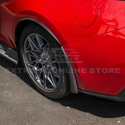 2024+ Ford Mustang DRY CARBON FIBER Fender Flares & Mud Flap