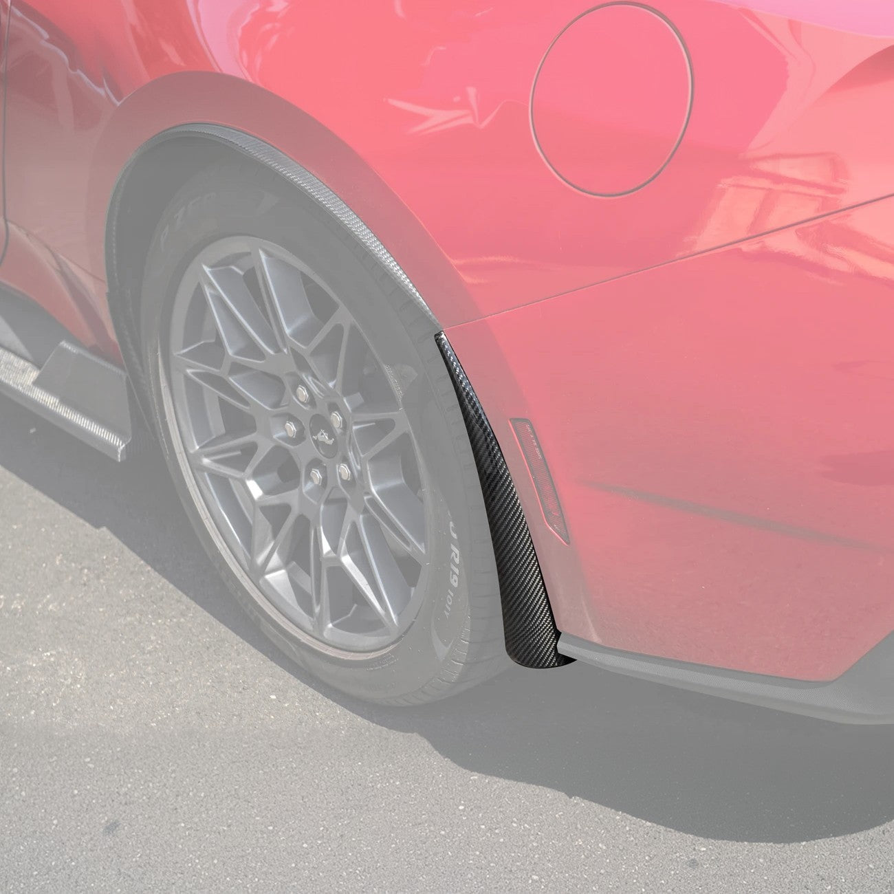 2024+ Ford Mustang DRY CARBON FIBER Fender Flares & Mud Flap
