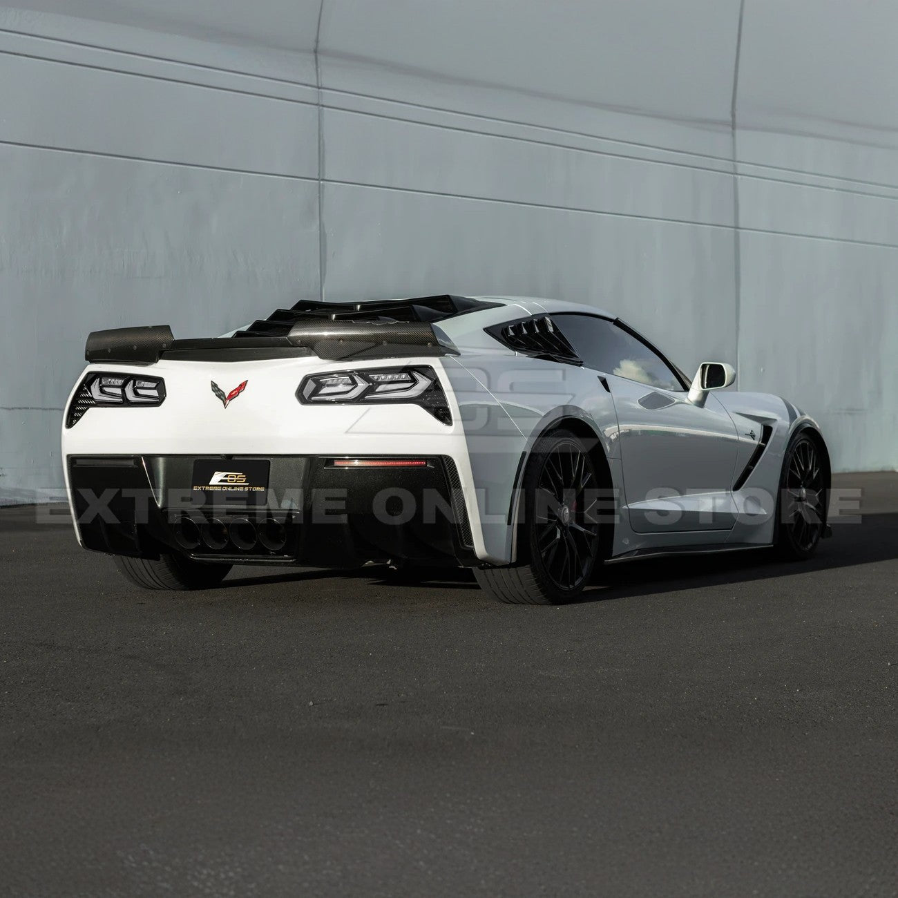 2014-19 Corvette C7 Smoke / Clear Lens Rear Taillight