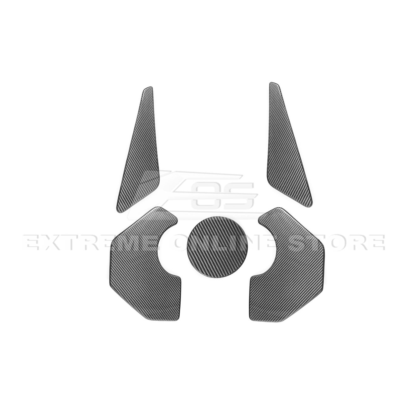Corvette C8 Engine Bay DRY CARBON FIBER Panel Accent Covers
