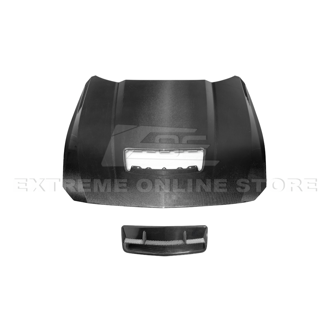 2024-Up Ford Mustang Front Bumper Hood Vented Cover