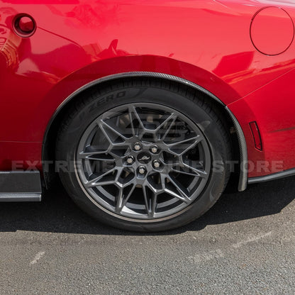 2024+ Ford Mustang DRY CARBON FIBER Fender Flares & Mud Flap