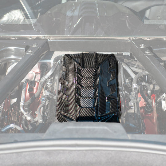 2020-Up Corvette C8 DRY CARBON FIBER LT2 Rear Engine Cover