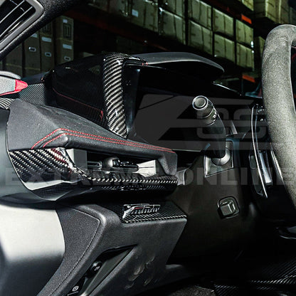 Corvette C8 DRY CARBON FIBER HUD Headlight Switch Button Panel Cover