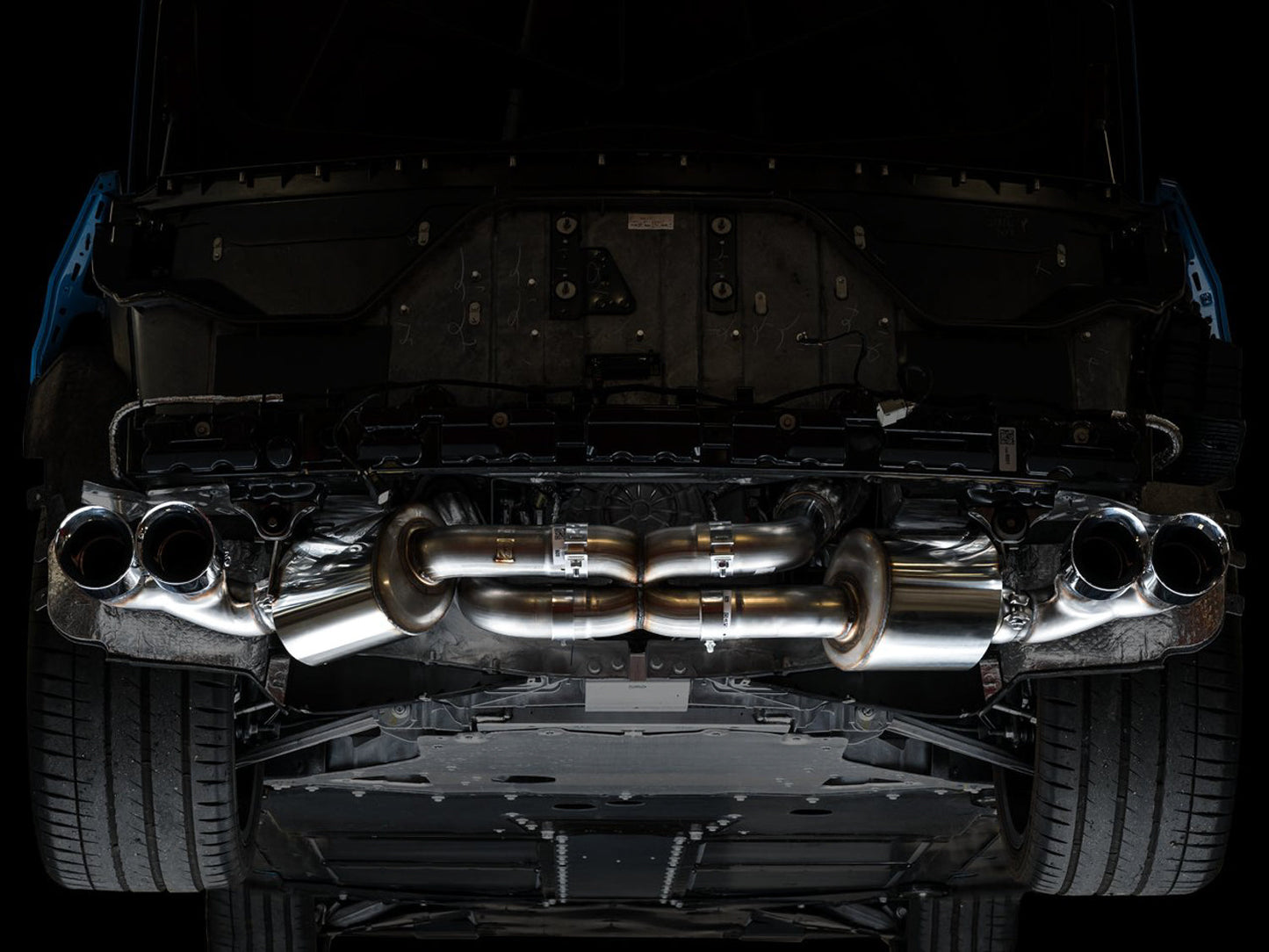 AWE Touring Edition Exhaust for C8 Corvette -- Chrome Silver Tips