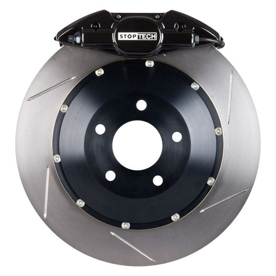 Stoptech ST-22 Big Brake Kit Rear 328mm Black Slotted Rotors - 2003-2006 Mitsubishi Evo 8/9